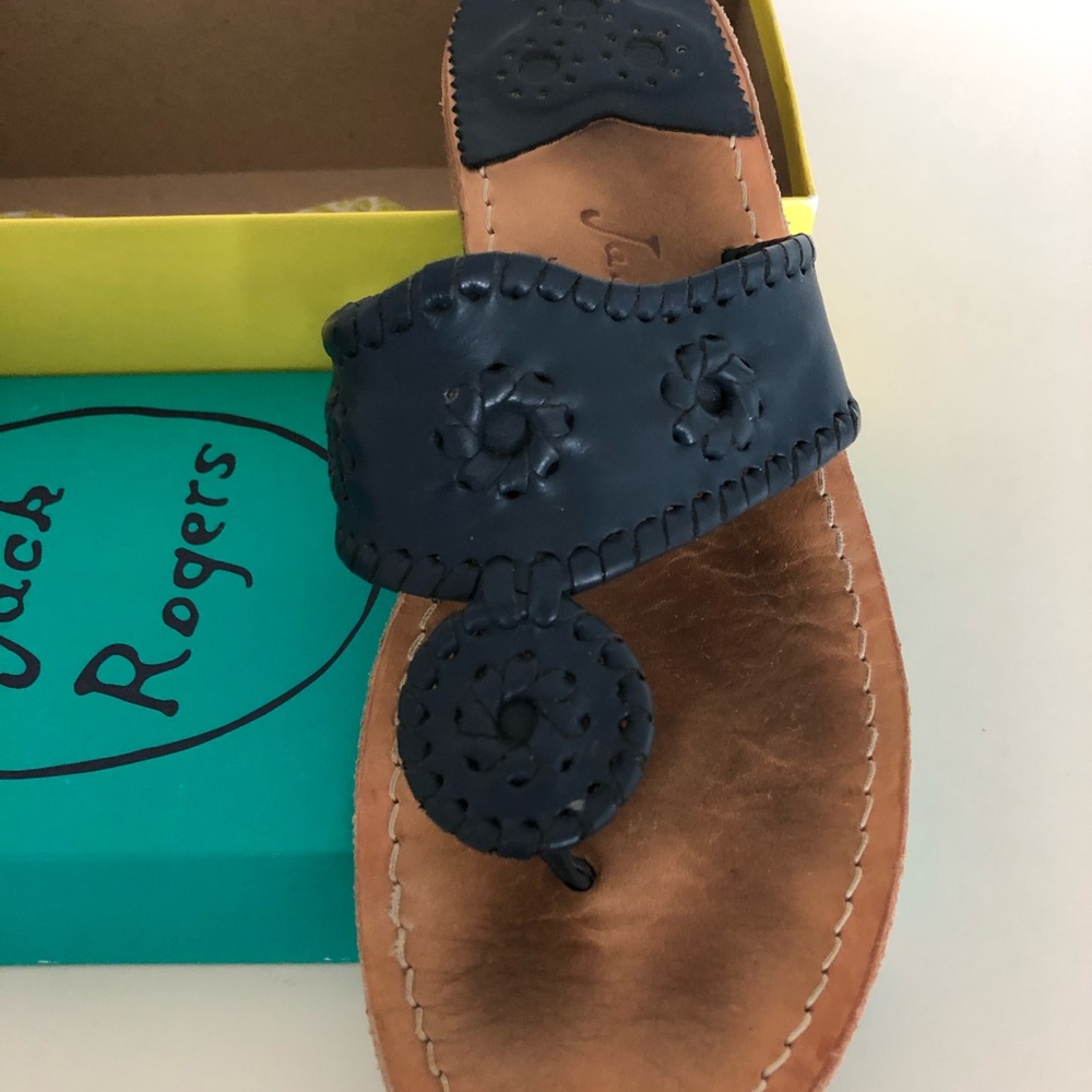 Jack Rogers Nantucket Flat Sandal - Midnight navy
